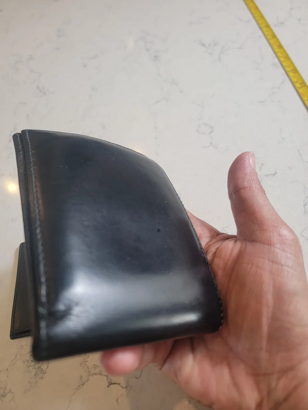 Vintage Coach Black soft Leather Bifold Wallet + Removable Card Holder